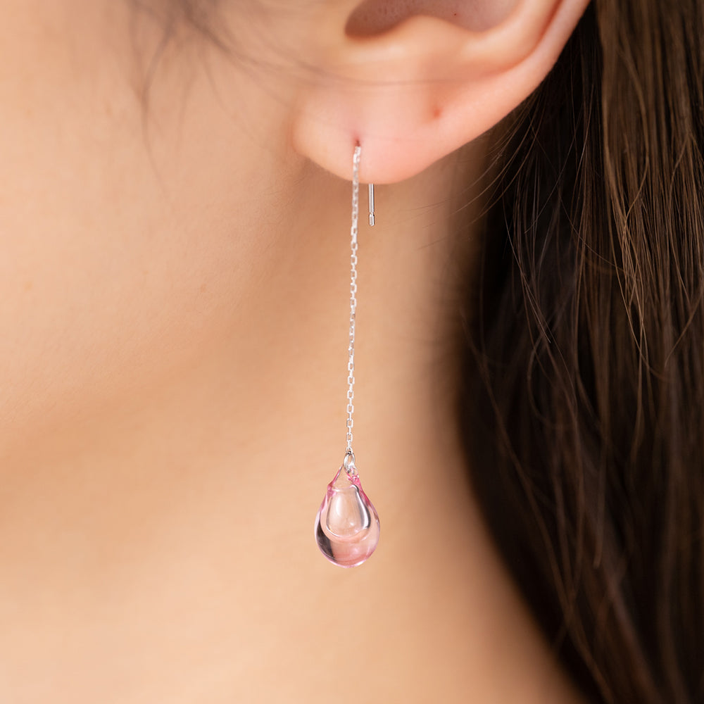 sakura aroma earrings chain type