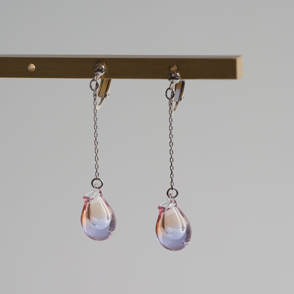 Evening light aroma earrings