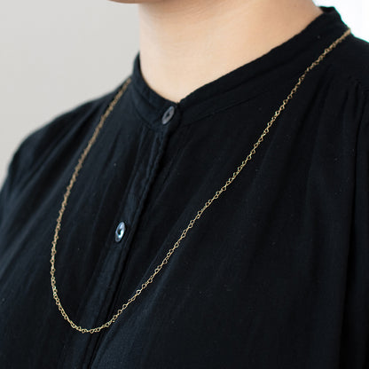 mini heart chain necklace
K10YG (10k yellow gold)