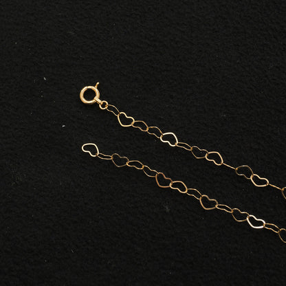 regular heart chain necklace
K18YG (18K yellow gold)