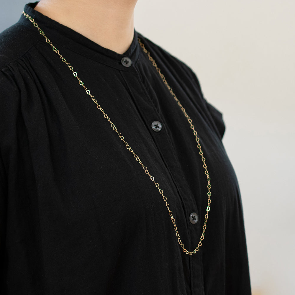 regular heart chain necklace
K18YG (18K yellow gold)