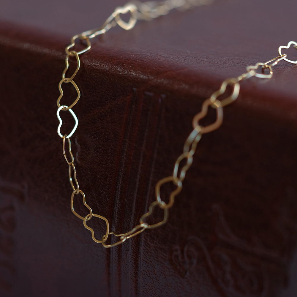 regular heart chain necklace
K18YG (18K yellow gold)