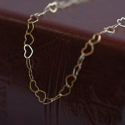 regular heart chain necklace
K18YG (18K yellow gold)