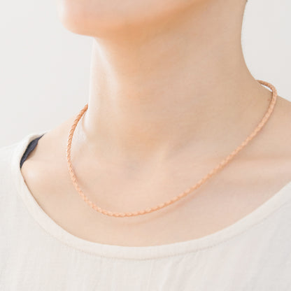 magnetic braided leather necklace