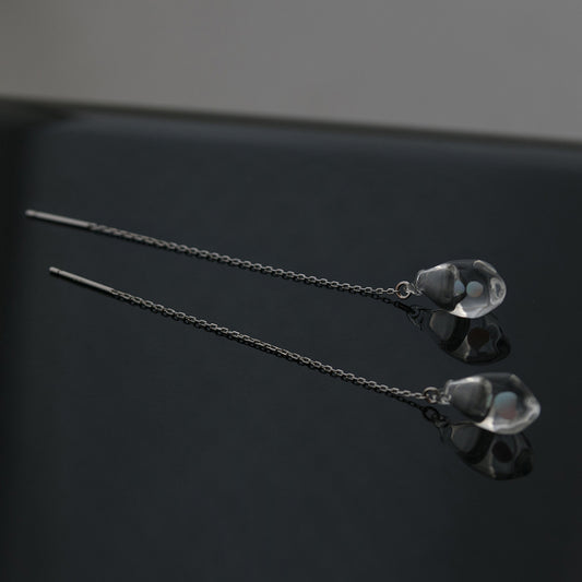 moon aroma earrings chain type
