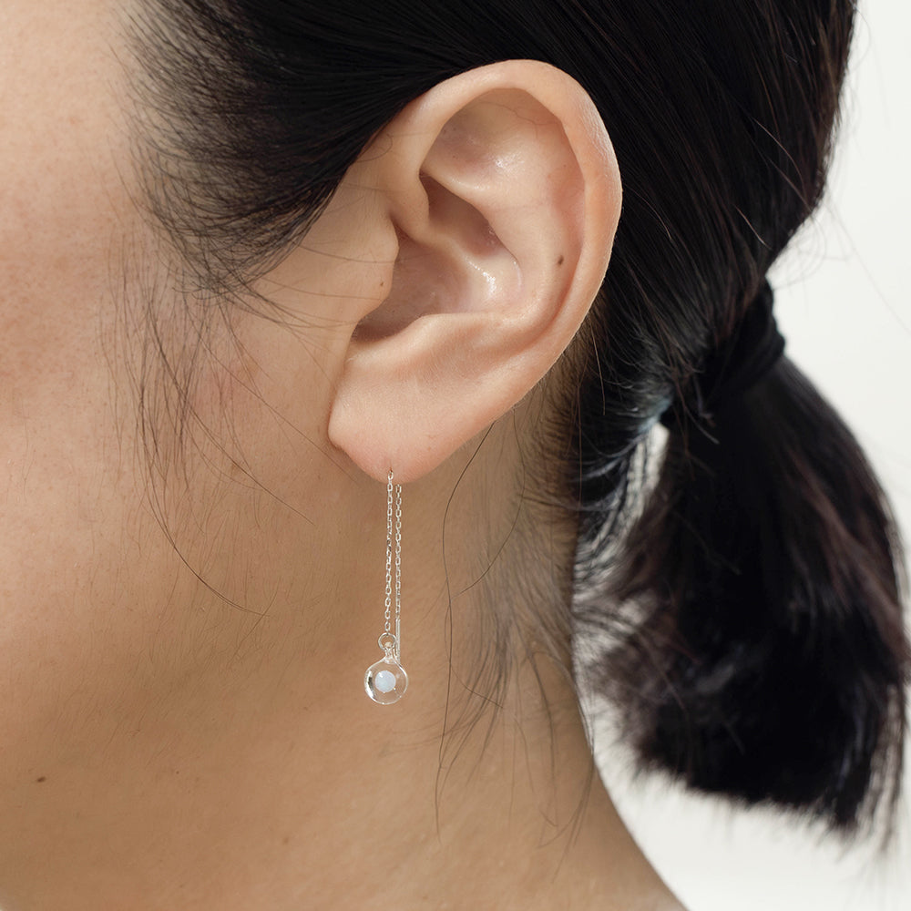 moonピアス　チェーンタイプ