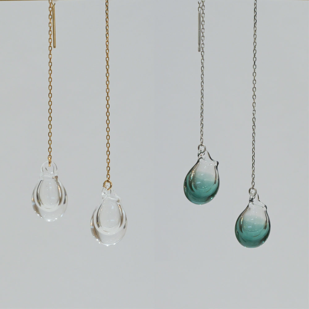 Shizuku aroma earrings chain type