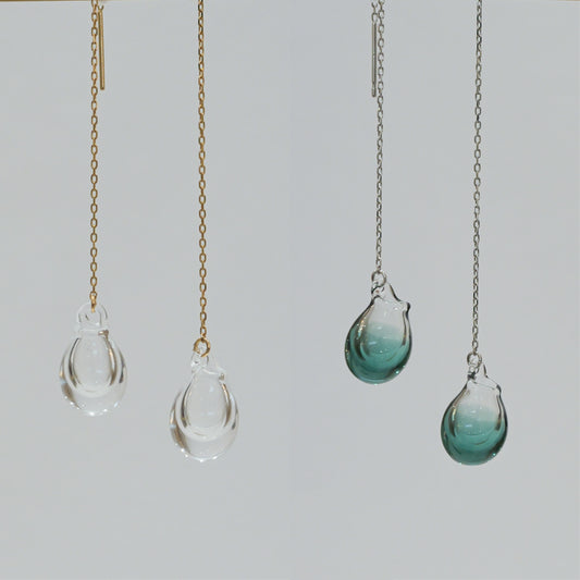 Shizuku aroma earrings chain type
