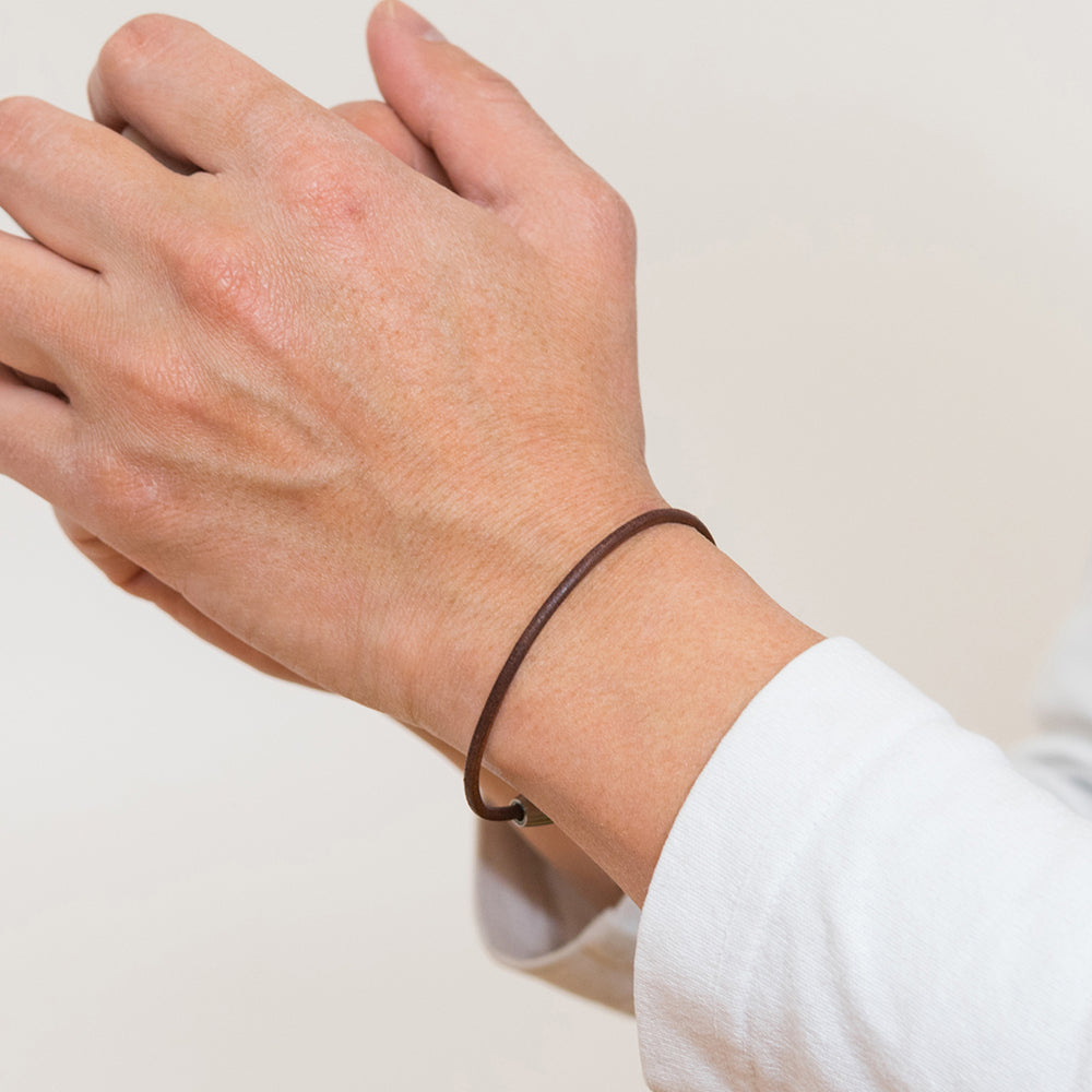 Smart leather bracelet (single)