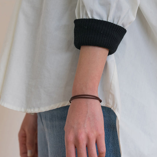 Smart leather bracelet (double)