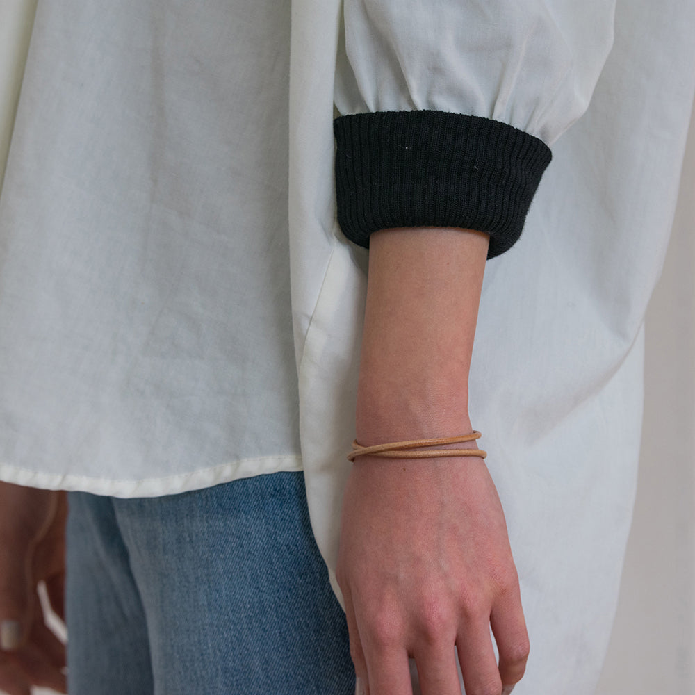 Smart leather bracelet (double)