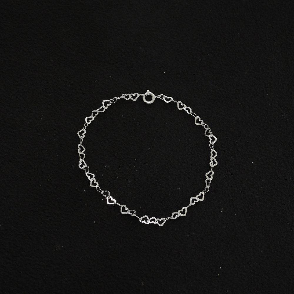 heart chain bracelet
SV925 (Silver)
