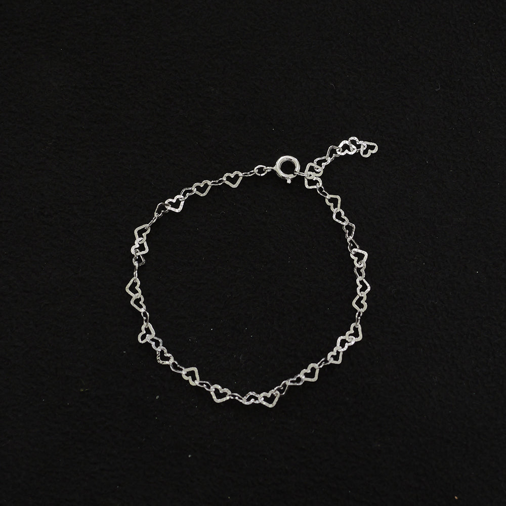 heart chain bracelet
SV925 (Silver)