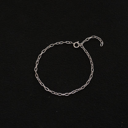 Oval thick bracelet
SV925 Nickel free rhodium plated