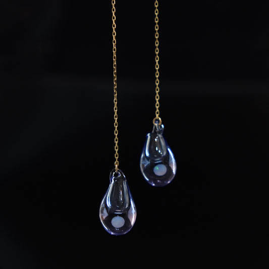 Yunagi Moon Aroma Earrings Chain Type